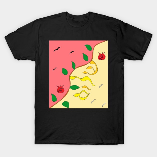 Shalom in the Vine light colors T-Shirt by Avvy